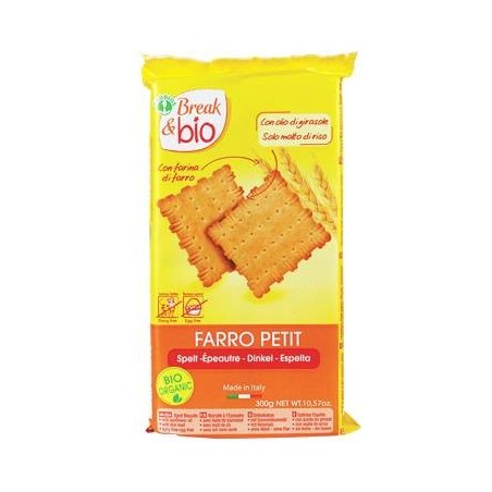 Probios Societa' Benefit Break & Bio Biscotti Farro Petit 100% 300 G Senza Uova