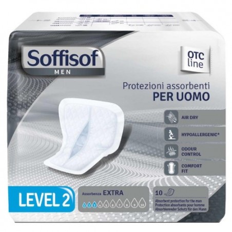 S. I. L. C. Pannolone Per Incontinenza Sagomato Soffisof Men Level 2 10 Pezzi