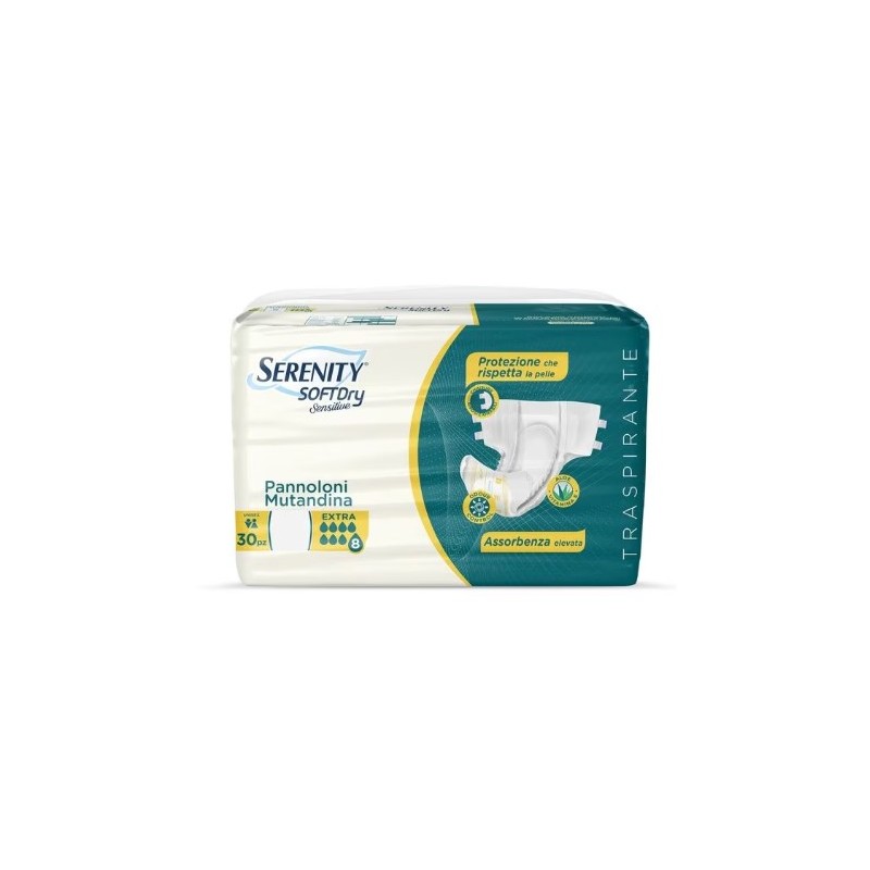 Serenity Pannolone Mutandina Sd Sensitive Extra Taglia L 30 Pezzi