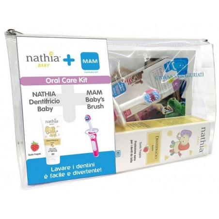 Giuriati Group Oral Care Kit Neutro 1 Dentifricio Baby Nathia 50 Ml + 1 Mam Baby's Brush