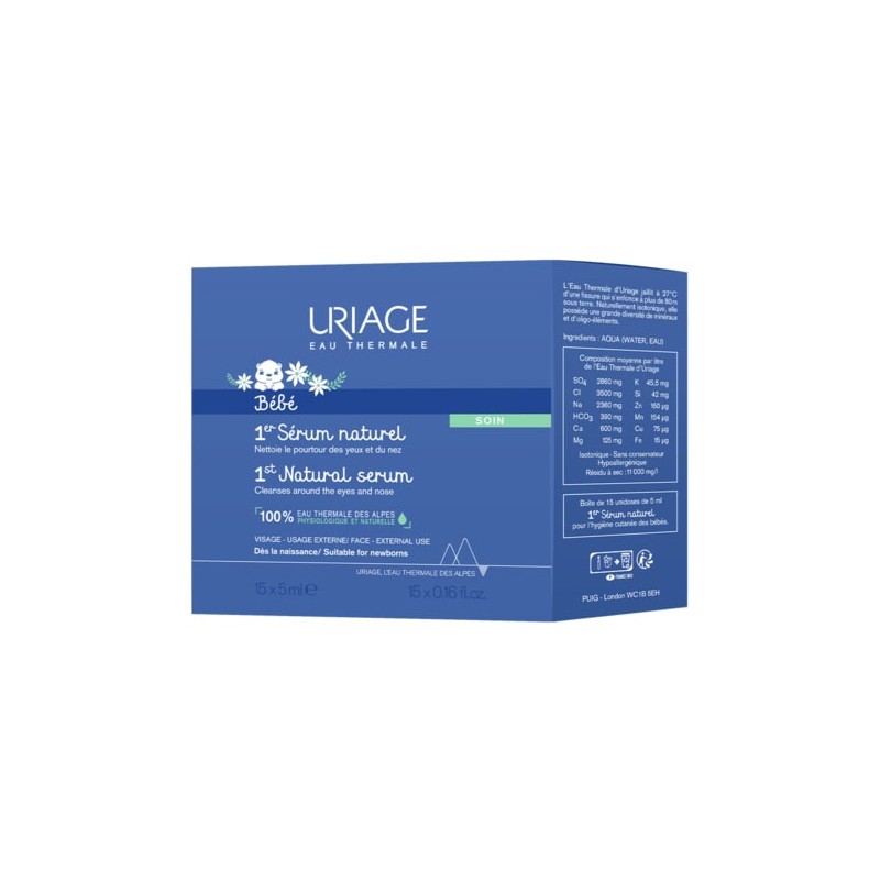 Uriage Bebe Siero Fisiologico 15 Flaconcini Da 5 Ml