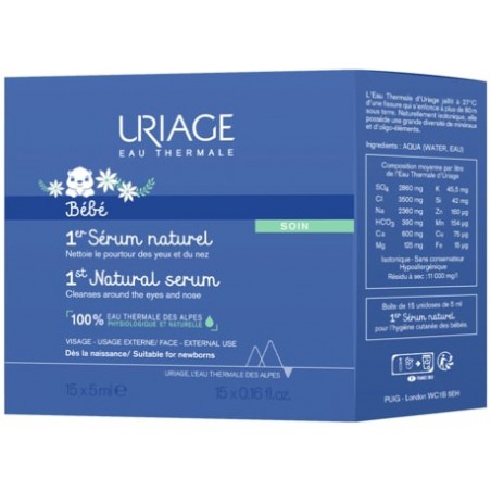 Uriage Bebe Siero Fisiologico 15 Flaconcini Da 5 Ml