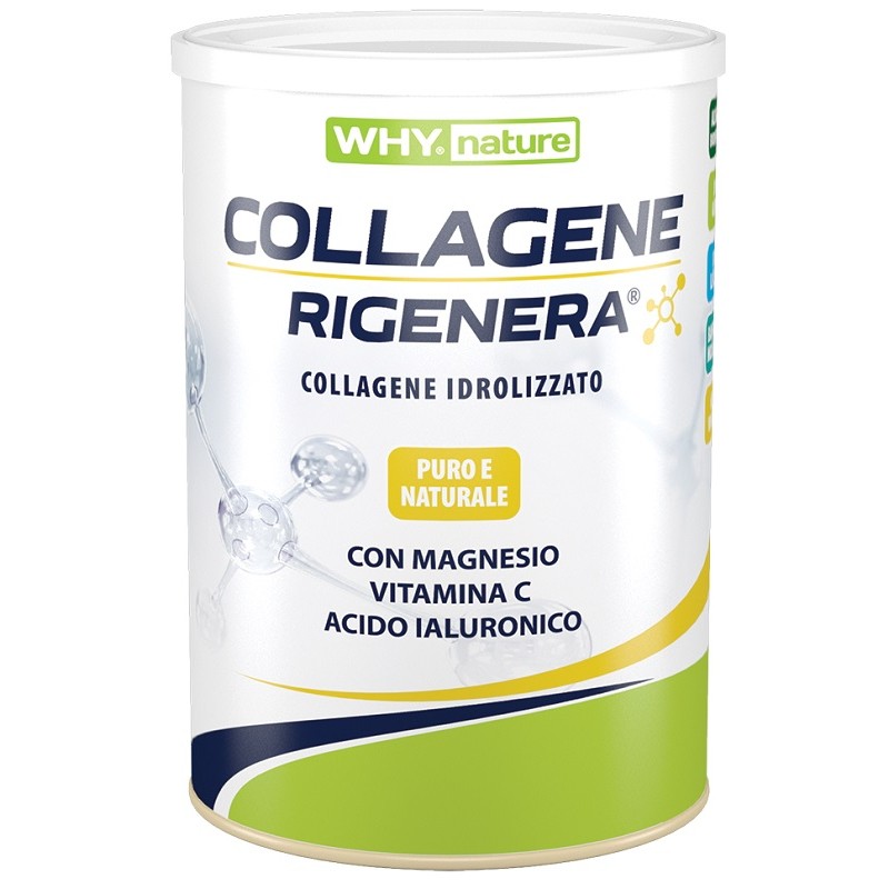 barattolo da 333 gr whynature collagene rigenera alla vaniglia