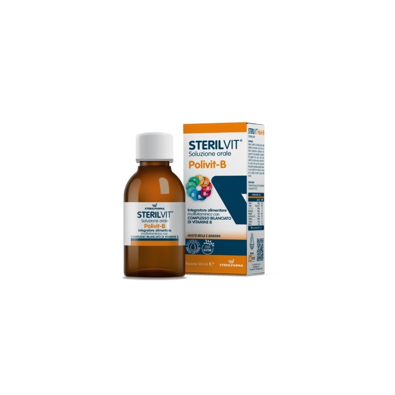 Sterilfarma Sterilvit Polivit-b Soluzione Orale Gusto Mela Banana 100 Ml