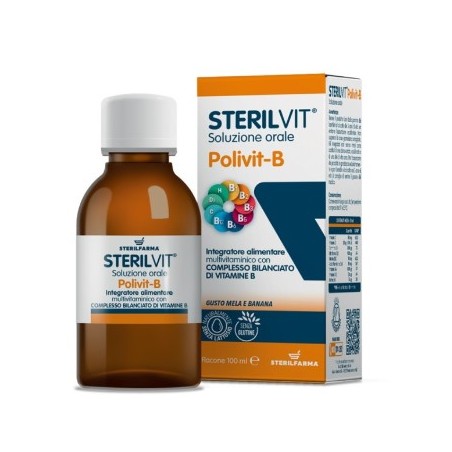 Sterilfarma Sterilvit Polivit-b Soluzione Orale Gusto Mela Banana 100 Ml