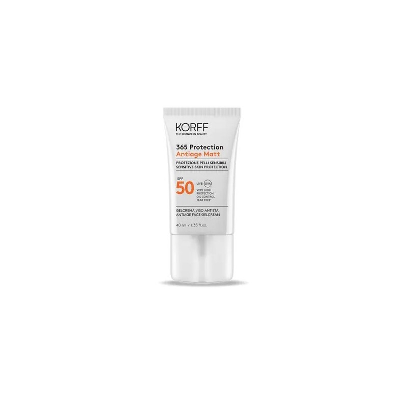 Korff 365 Protection Antiage Matt Spf50+ Gel Crema Viso 40 Ml