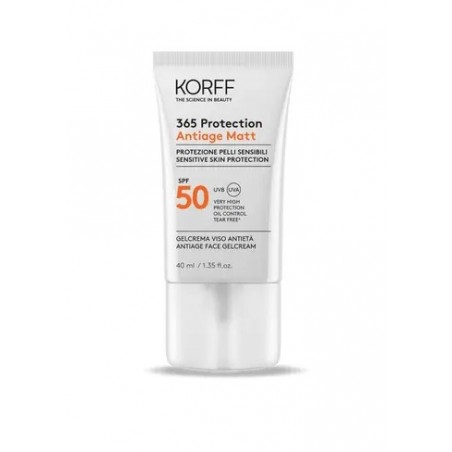 Korff 365 Protection Antiage Matt Spf50+ Gel Crema Viso 40 Ml