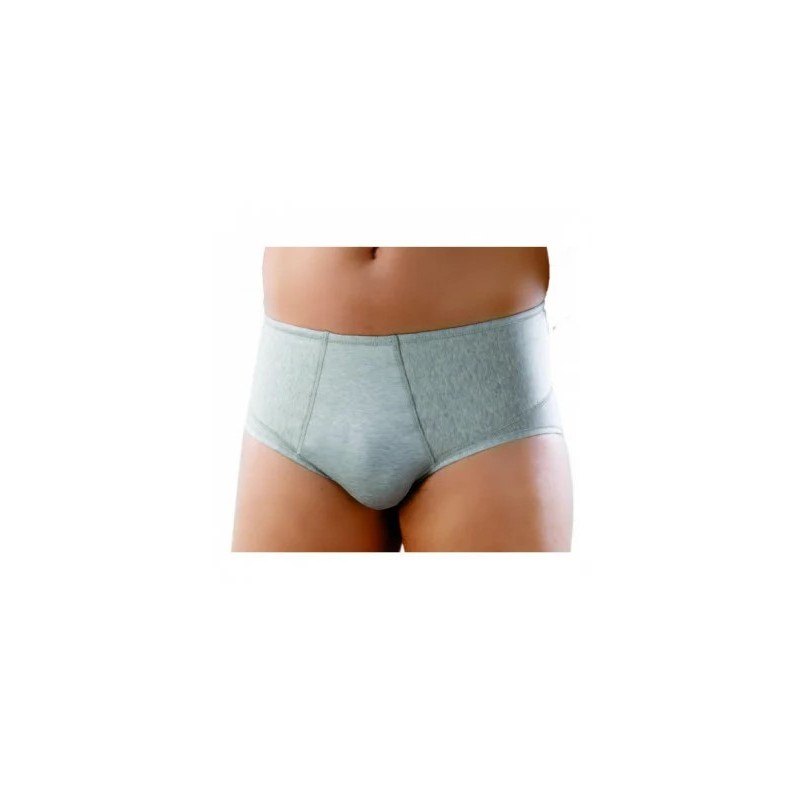 Safte Orione 508 Slip Uomo Contenitivo Chiuso In Cotone Grigio 2