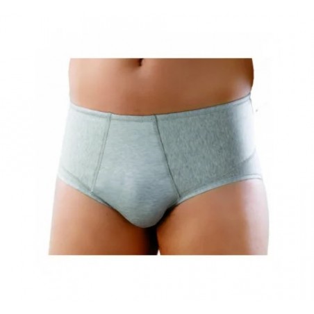 Safte Orione 508 Slip Uomo Contenitivo Chiuso In Cotone Grigio 2