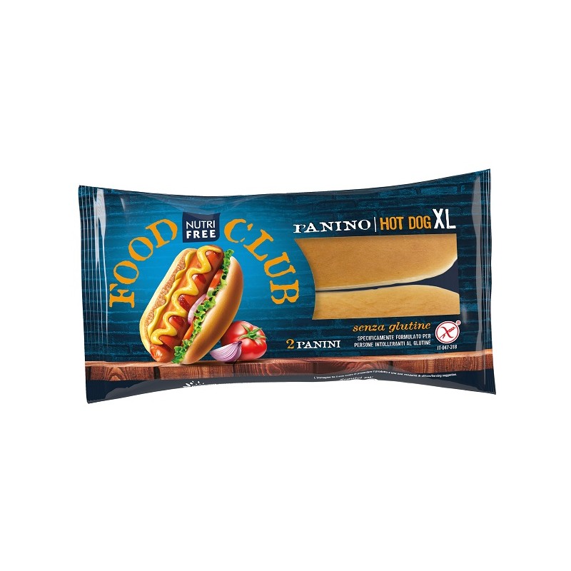 Nt Food Nutrifree Panino Hot Dog Xl 2 Pezzi Da 65 G