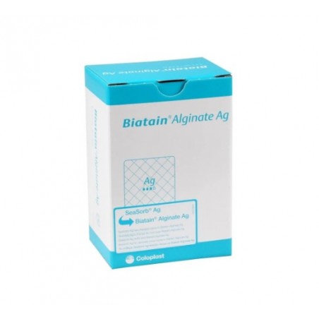 Coloplast Medicazione Biatain Alginate Ag In Alginato E Carbossimetilcellulosa A Rilascio Di Argento 3x44 Cm 10 Pezzi