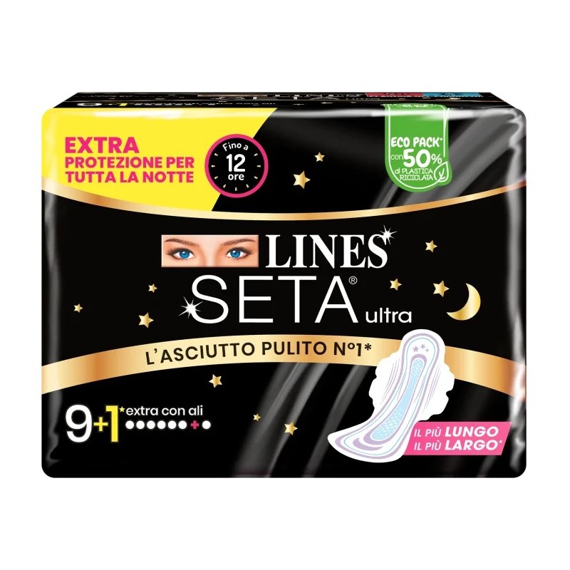 Fater Lines Seta Ultra Extra Con Ali 9+1 Pezzo