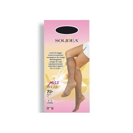 Solidea By Calzificio Pinelli Miss Relax 70 Sheer Gambaletto Camel 1 S