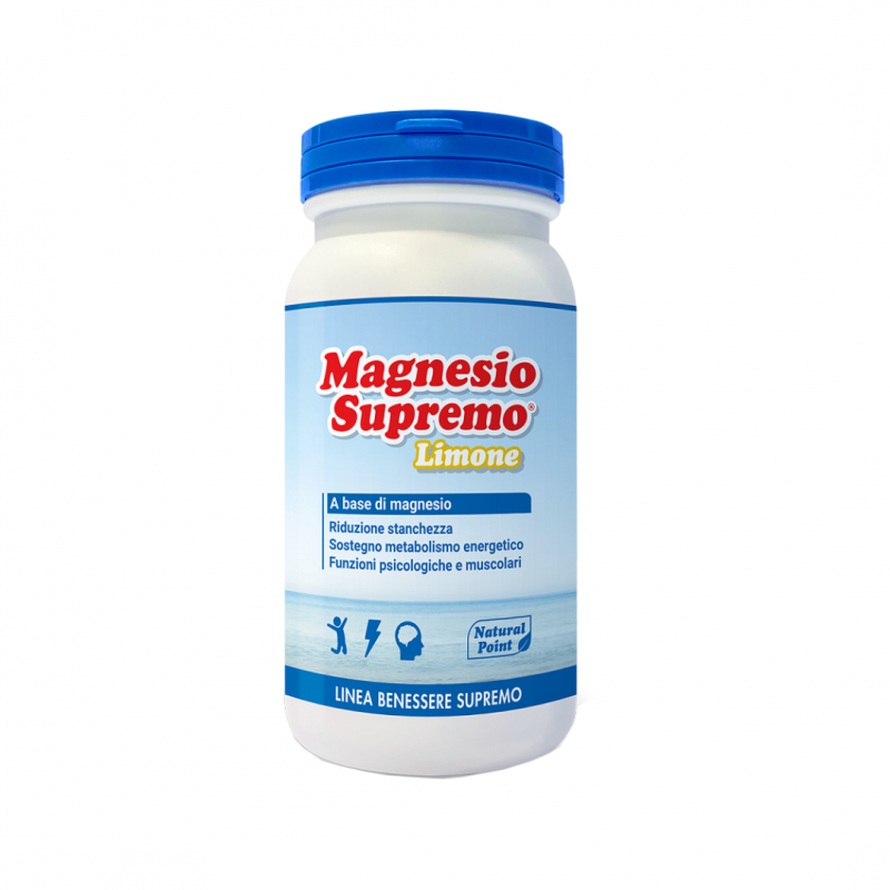 150g di Magnesio Supremo in Polvere a gusto limone