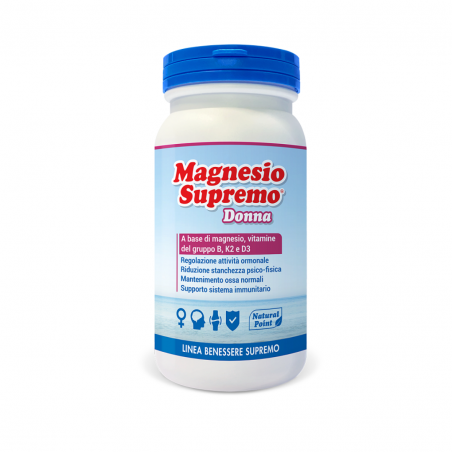 150g di Magnesio Supremo in polvere integratore per donne