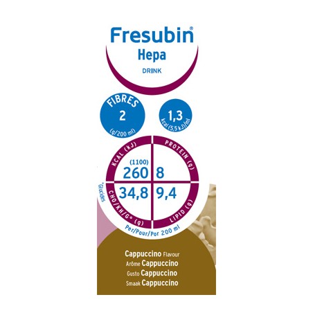 Fresenius Kabi Fresubin Hepa Drink Cappuccino 4 X 200 Ml