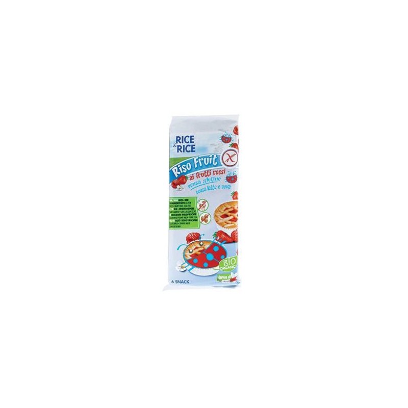 Probios Societa' Benefit Rice&rice Riso Fruit Frutti Rossi 6 X 33 G Senza Uova