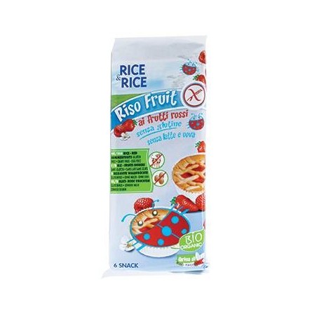 Probios Societa' Benefit Rice&rice Riso Fruit Frutti Rossi 6 X 33 G Senza Uova