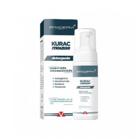 Kurac Mousse Detergente Viso 100 Ml Braderm