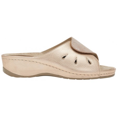 Scholl Shoes Nives Tumbl Lam Synthetic+pr Suede W Rose Gold 36