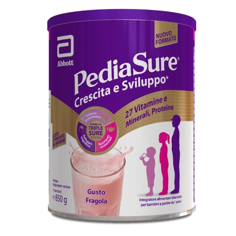 Abbott Pediasure Crescita&sviluppo Rinforza Fragola 850 G