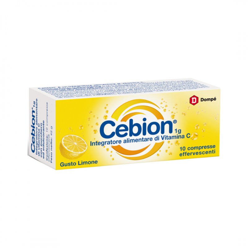 10 compresse al gusto limone di Cebion Effervescente Vitamina C