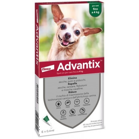 Elanco Italia Advantix Spot-on Per Cani Fino A 4 Kg