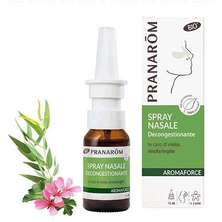 Flacone da 15 ml di Pranarom aromaforce spray decongestionante