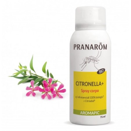 2 flaconi da 75 ml di spray corpo citronella pranarom