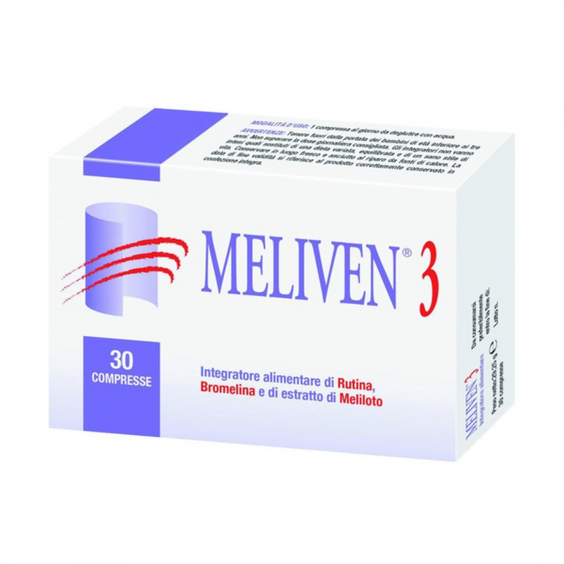 30 compresse per la microcircolazione di Meliven 3 da Natural Bradel