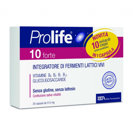 20 capsule di Prolife 10 forte fermenti lattici di Zeta Farmaceutici