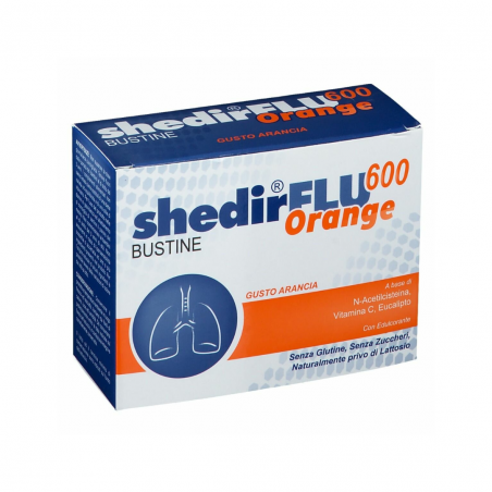 20 bustine di Shedirflu 600 orange emulsionante orofaringeo da Shedir Pharma