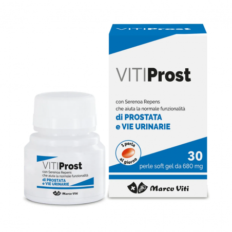 30 perle soft gel di Vitiprost protezione della prostata da Marco Viti