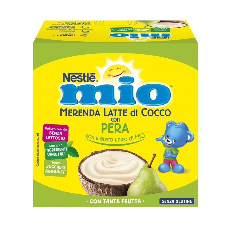 Nestlè Mio Merenda Latte Cocco Con Pera 4 Pezzi