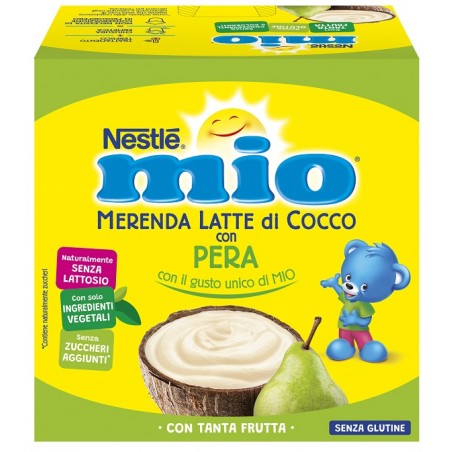 Nestlè Mio Merenda Latte Cocco Con Pera 4 Pezzi