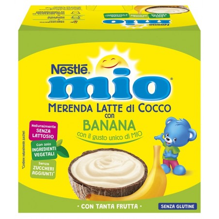 Nestlè Mio Merenda Latte Cocco Con Banana 4 Pezzi