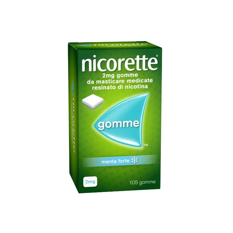 Nicorette 105 Gomme Da Masticare 2 mg menta forte