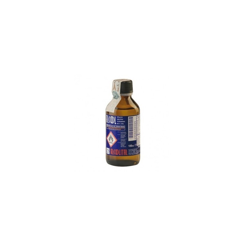 ALCOOL ETILICO Puro 96% 100ml Alcoolital