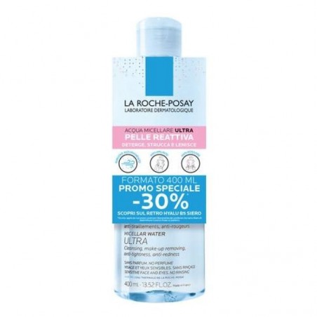 flacone 400 ml acqua micellare perlli reattive la roche