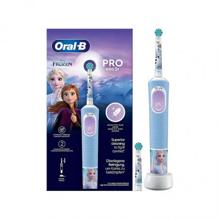 2 pezzi di OralB Pro Kids Spazzolino Elettrico Frozen + 1 testina