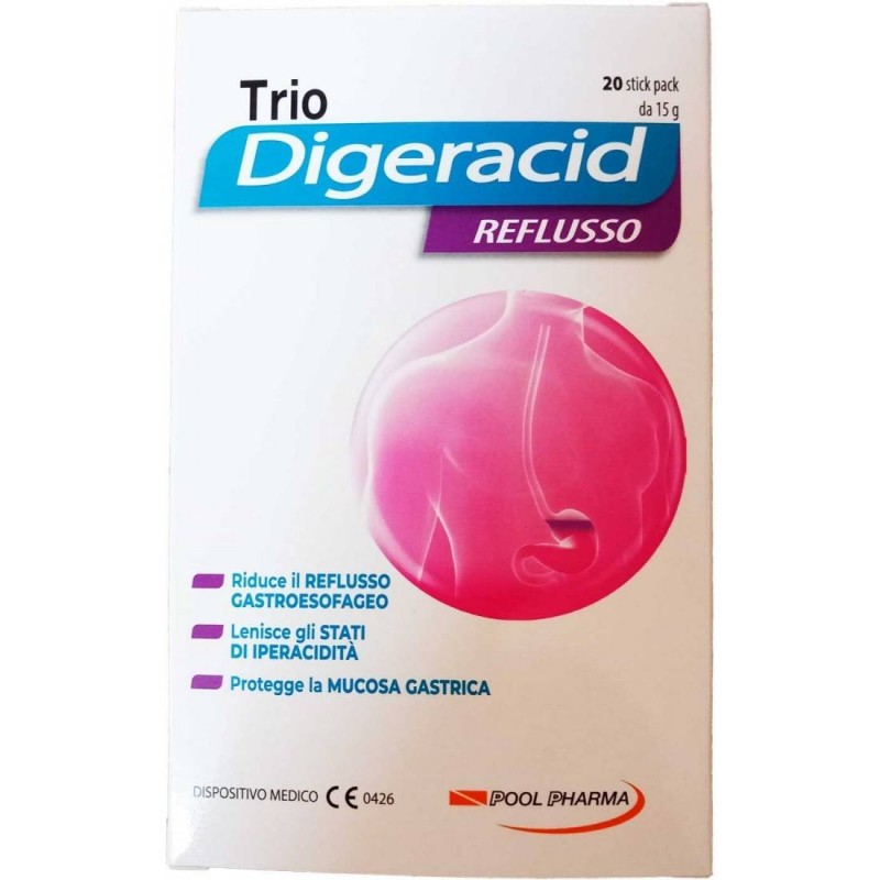 Pool Pharma Trio Digeracid Reflusso 20 Stickpack