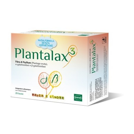 Alfasigma Plantalax 3 Pesca E Limone 20 Bustine