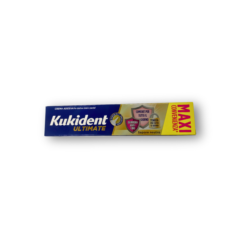 Kukident Ultimate Crema Adesiva per Dentiere - 57g Gusto Neutro