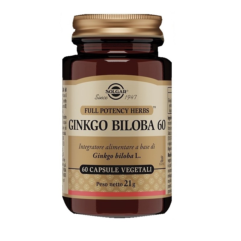 Solgar Ginkgo Biloba 60 60 Capsule Vegetali