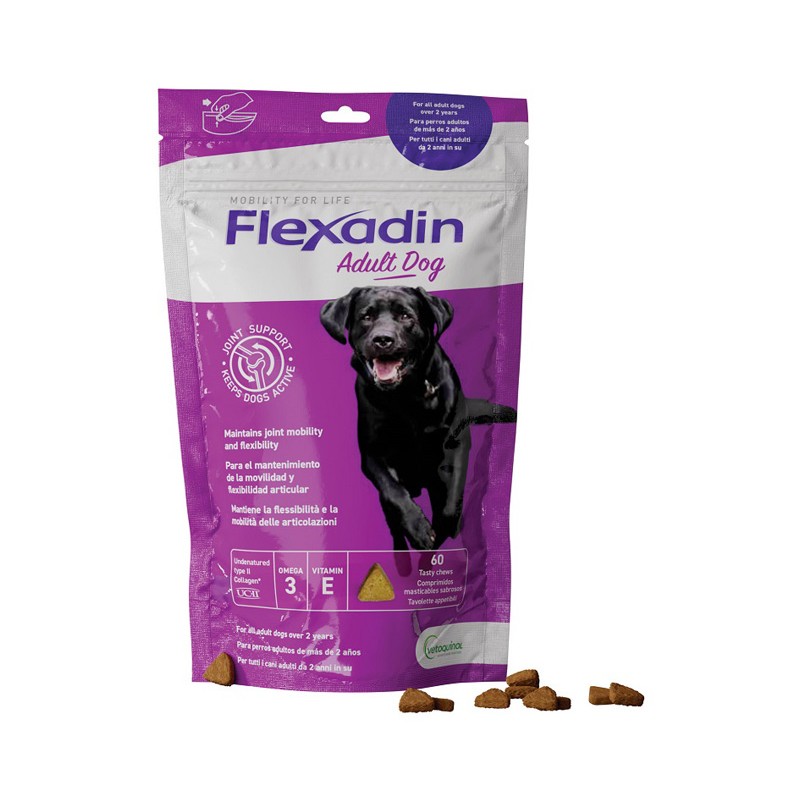 Vetoquinol Flexadin Adult Dog 60 Tavolette Appetibili