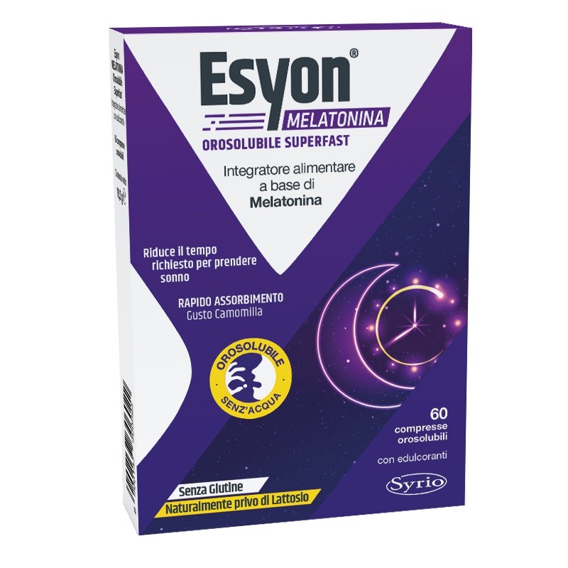 Syrio Esyon Melatonina Orosolubile Superfast 60 Compresse