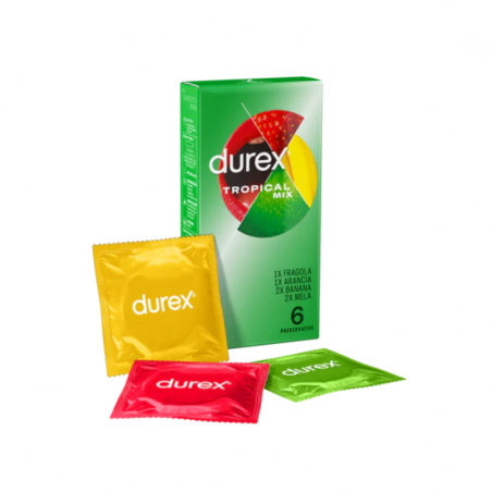 6 pezzi di Durex Tropical Mix