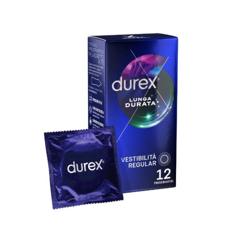 Durex Lunga Durata Vestibilità Regular - 12 Pezzi