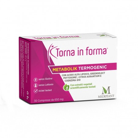 Mediplant Torna In Forma Metabolik Termogenic 30 Capsule