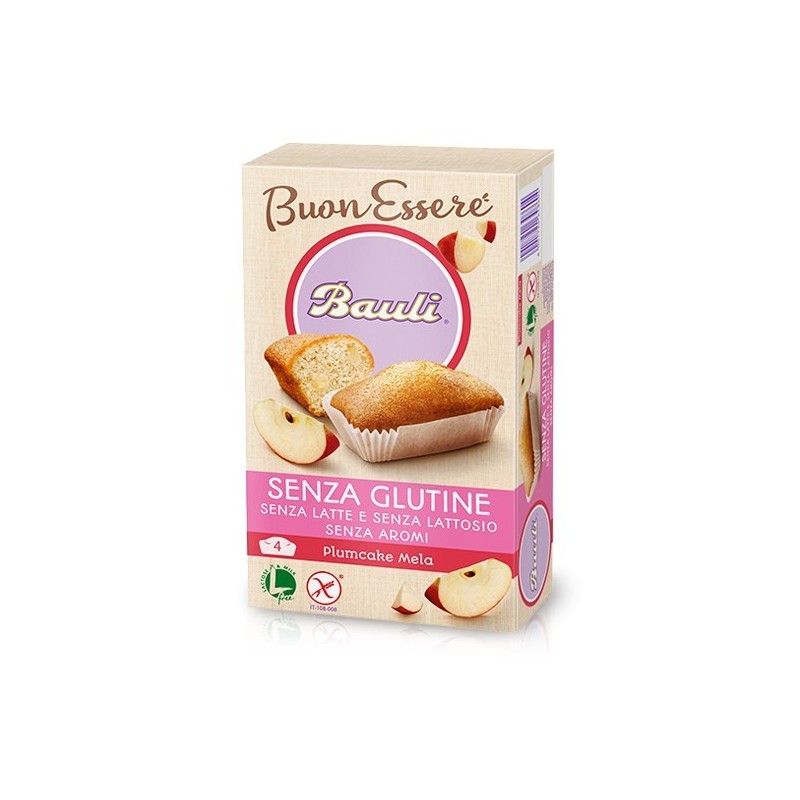 Bauli Plumcake Senza Alla Mela 4 Pezzi X 33 G